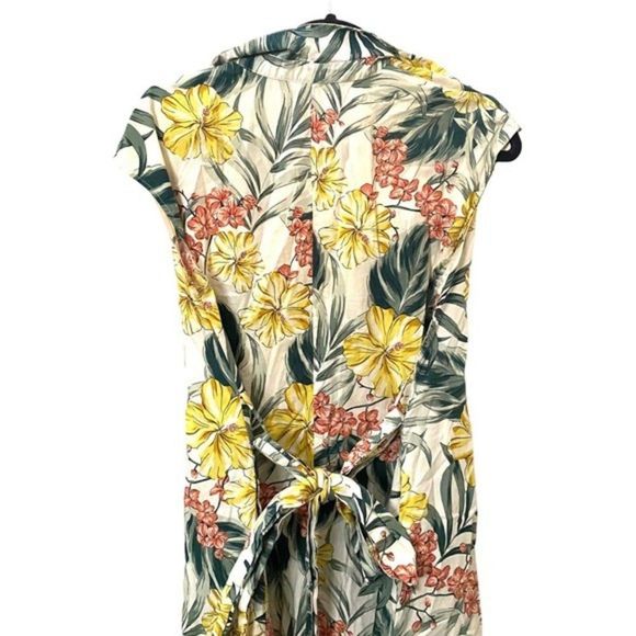 ZARA‎ Floral Belted Sundress Sz Sm - Picture 4 of 6